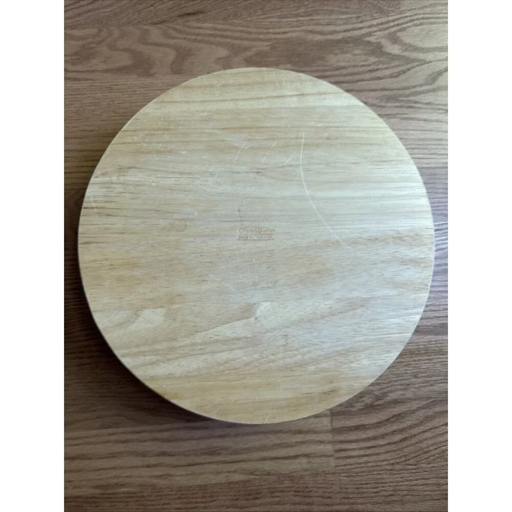 Crate & Barrel Wooden Chip‎ & Dip Set Snack Serving Tray